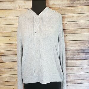 ?brand? Grey/blue pullover soft hoodie